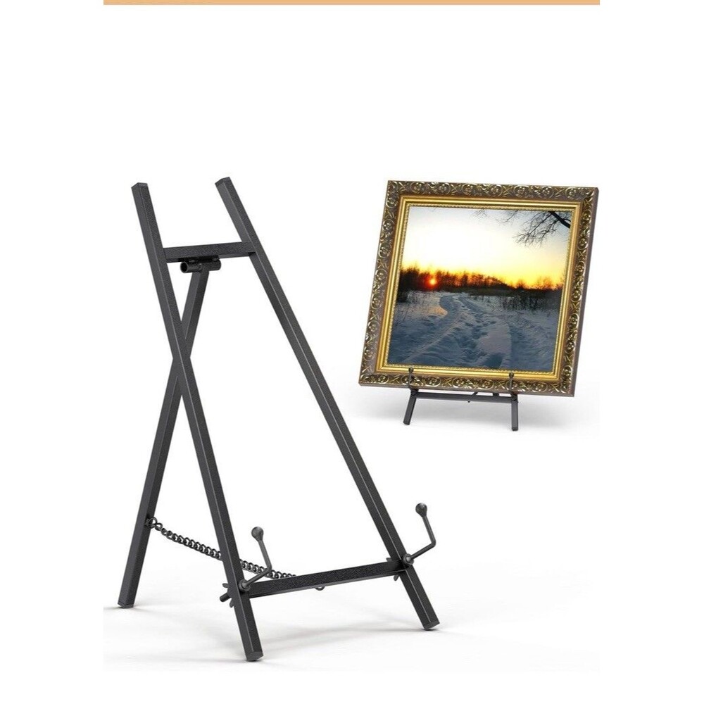 Metal Easel Stand 16.5x8.7x4.3 Inch Table Top Tripod Art Picture Plate Display